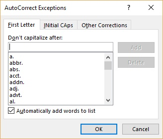 Prevent Excel 2016 For Mac From Autocorrecting All Caps Abbreviations